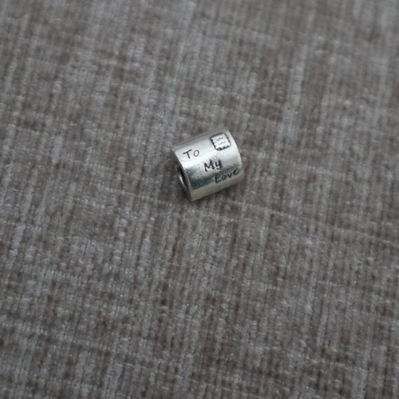 Pandora Sterling Silver Letter To My Love From Me Charm - Picture 2 of 2